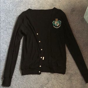 Zeta Tau Alpha Crest Button Up Sweater